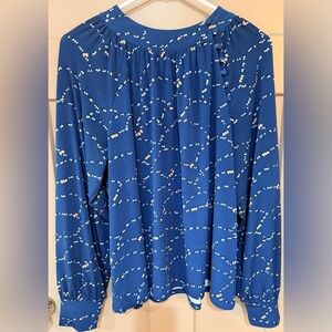 Ann Taylor Teal Long Sleeve Top